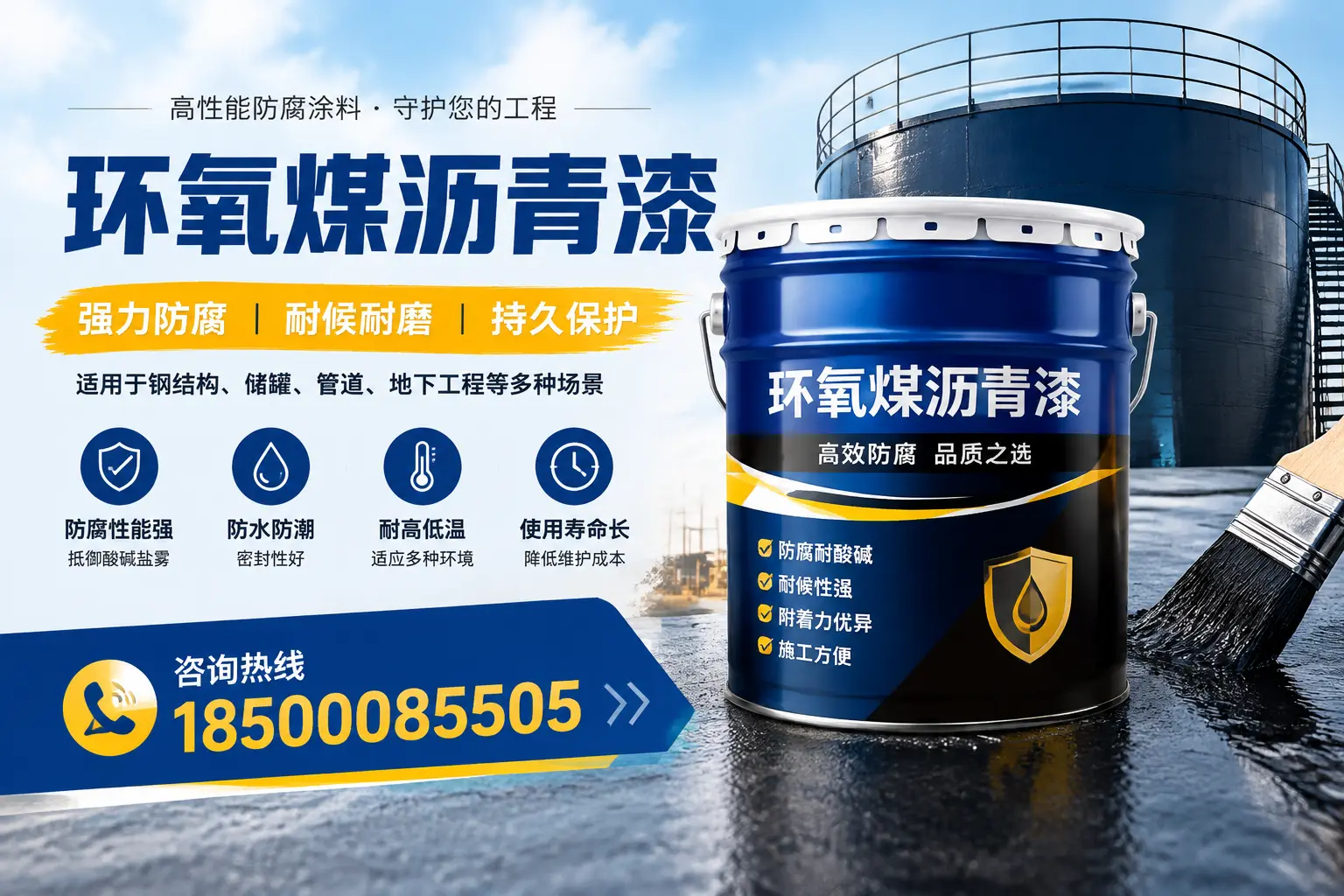环氧煤沥青漆在工业中的应用,德阳企业的选择